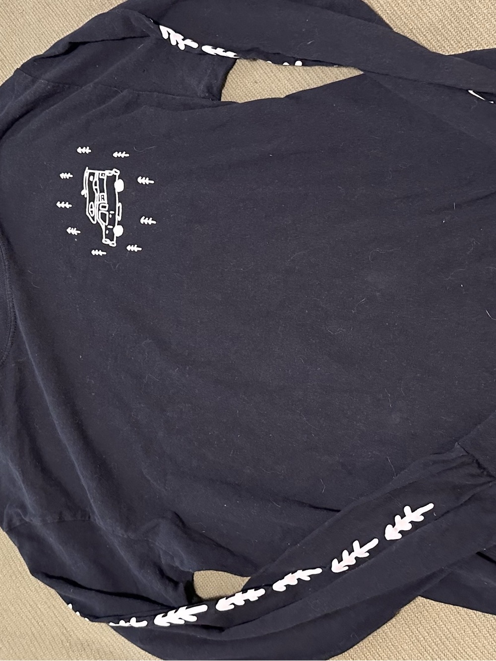 Goth babe Long Sleeve Tee with White